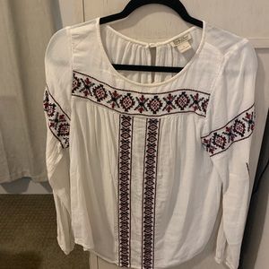 Lucky Brand Stitched Blouse